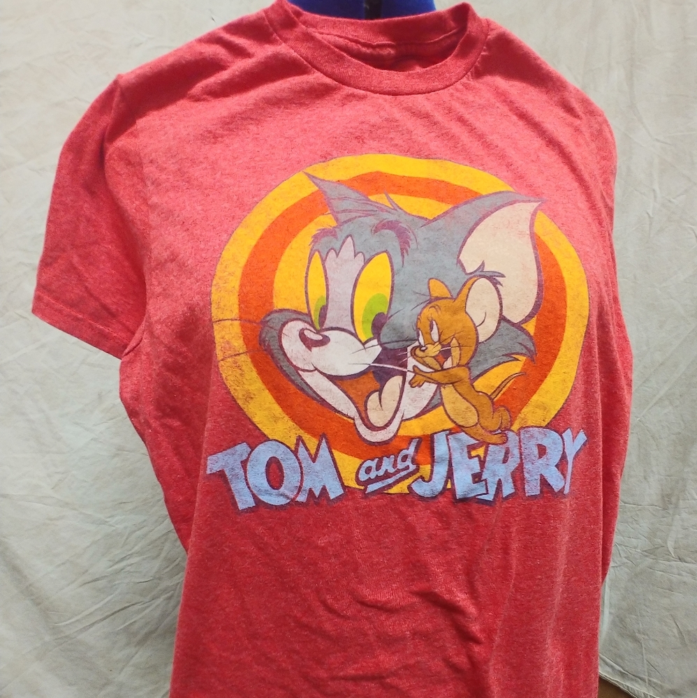 TOM and JERRY retro style Tee Shirt Logo Unisex SMALL